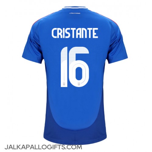 Italia Bryan Cristante #16 Kotipaita EM-Kisat 2024 Lyhythihainen